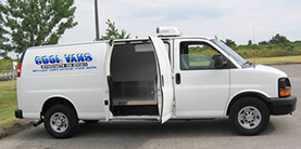 White Refrigerated van Refrigerated van rentals